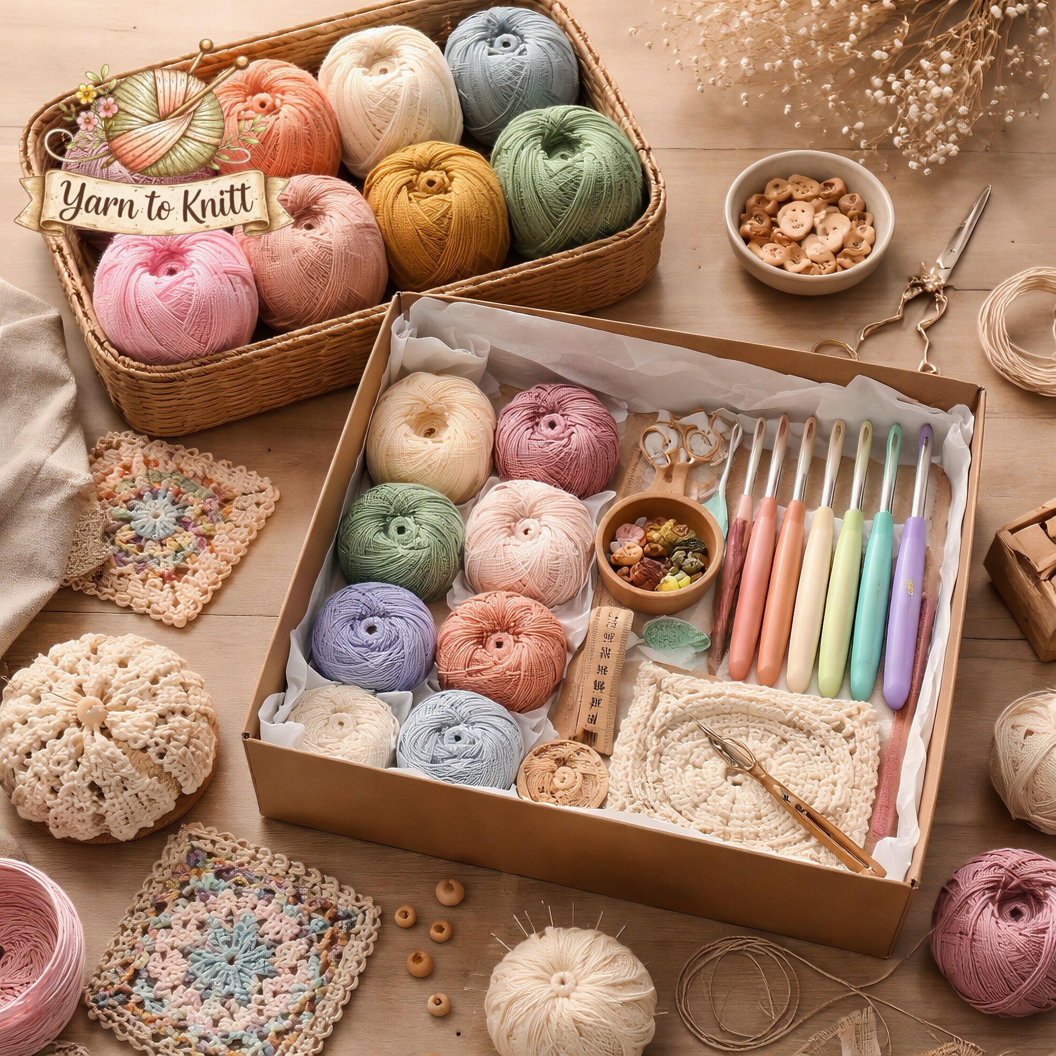 Crochet Kits and Yarns