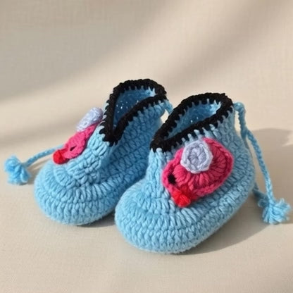 Handmade Cozy Baby Knit Booties – Soft & Adorable (3-6 Months)